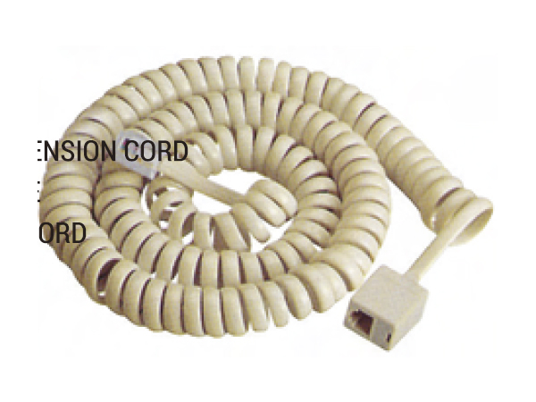 TELEPHONE EXTENSION  CORD MALE TO FEMALE W 1PLUG,COIL CORD